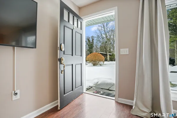 a view of front door