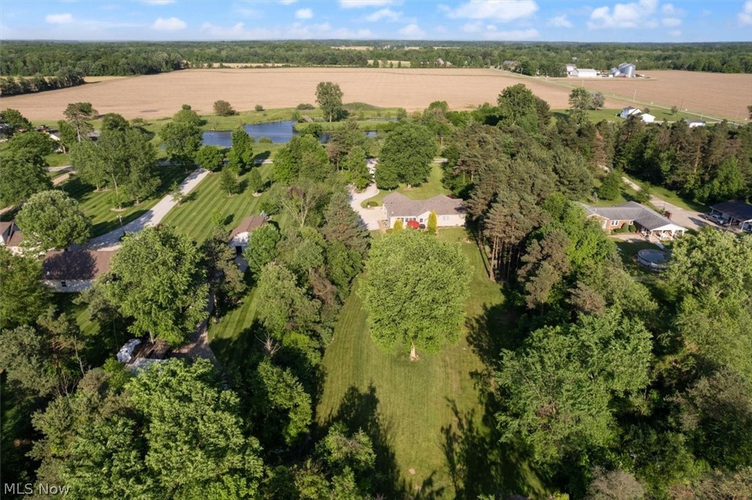 24876 Quarry Road Wellington, OH 44090 - Photo 47 of 50 Aerial view featuring a rural view