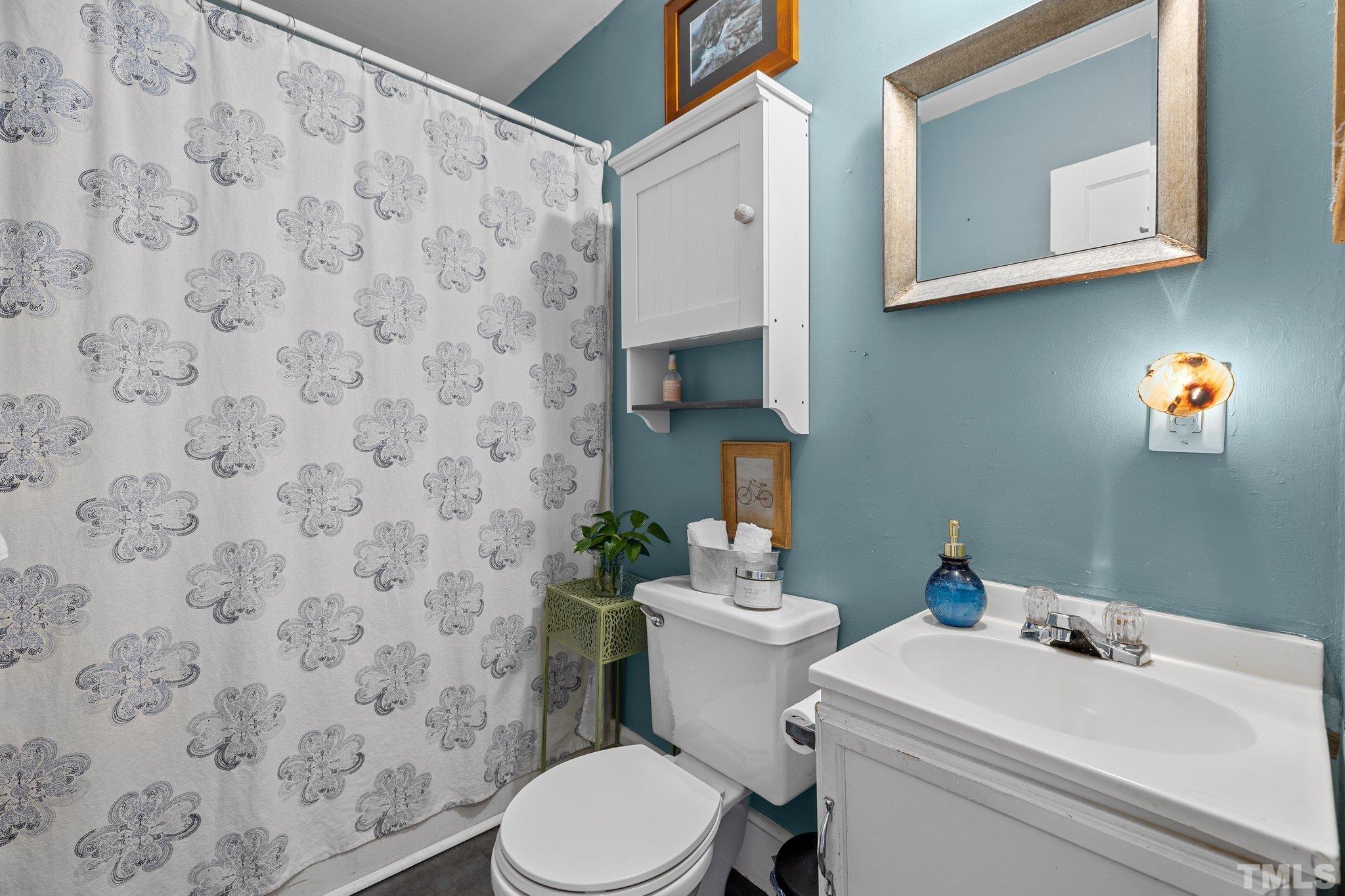 2615 Layden Street Raleigh, NC 27603 - Photo 16 of 34 a bathroom with a sink and a toilet