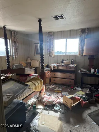 a room with furniture and a window