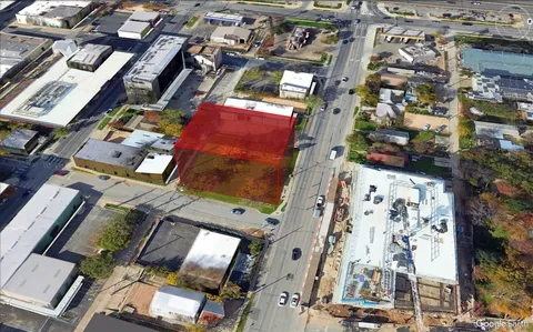 an aerial view of a city
