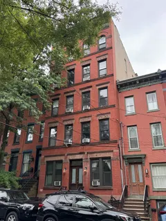 a front view of a building