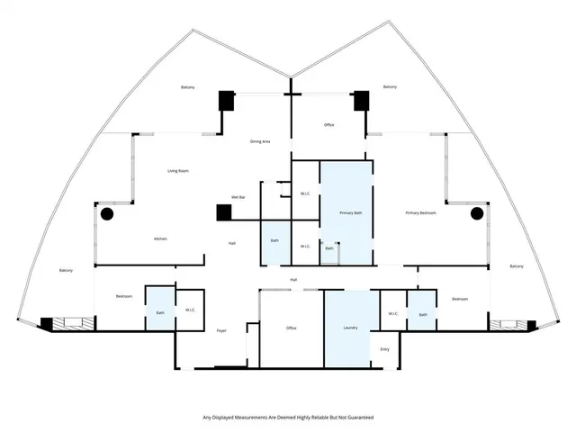 a front view of a building