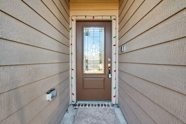 a view of front door