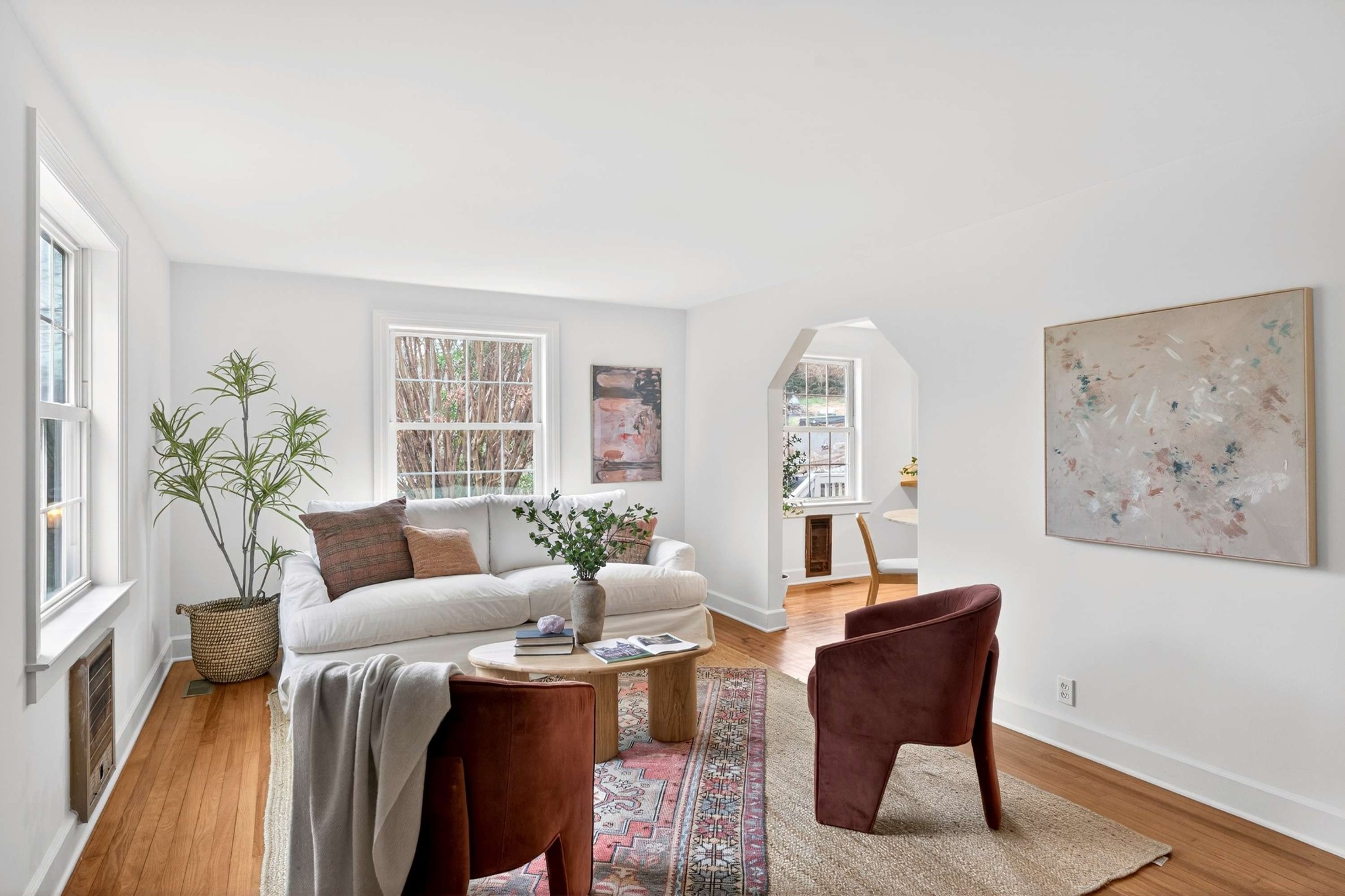 2017 Hackberry Lane Nashville, TN 37206 - Photo 4 of 36 a living room with furniture and a large window