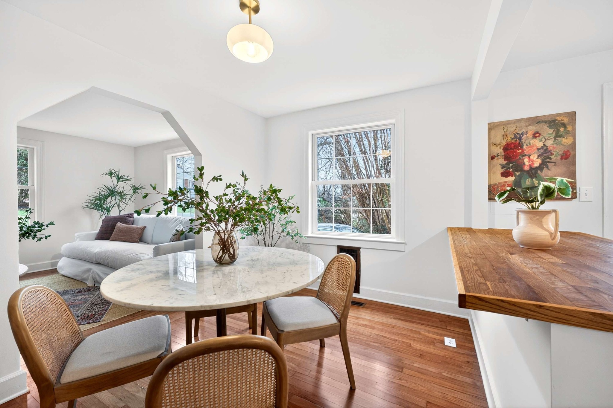 2017 Hackberry Lane Nashville, TN 37206 - Photo 10 of 36 a dining room with furniture and wooden floor