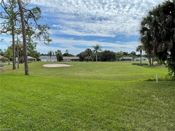 a view of an ocean from a yard