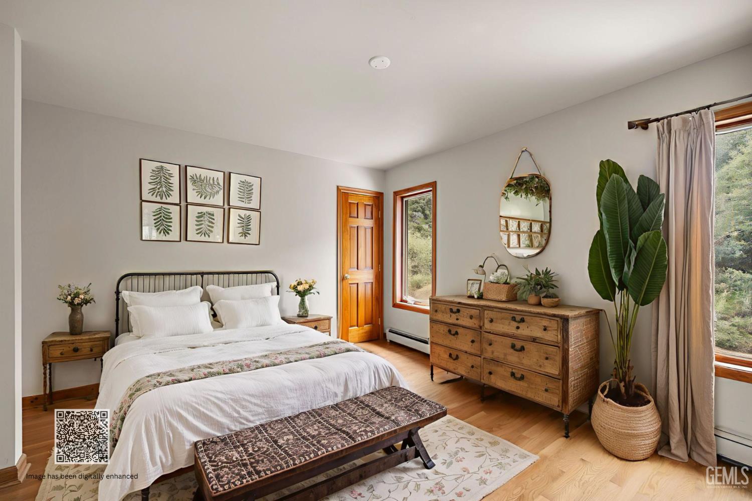 Undisclosed Address Lebec, CA 93243 - Photo 32 of 49 a bedroom with a bed and wooden floor