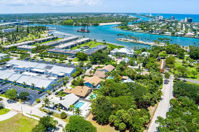 an aerial view of a city