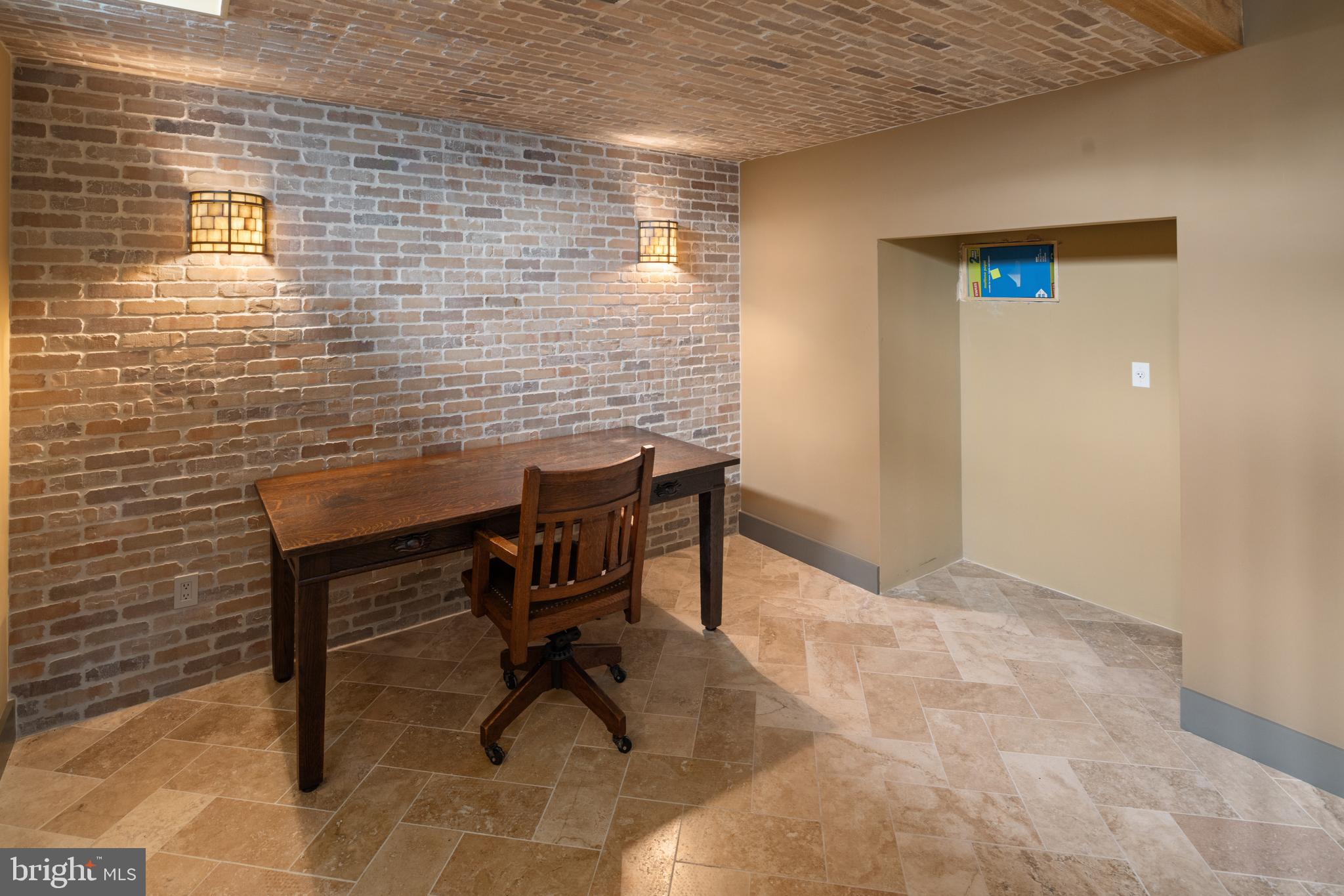 87 Mt Airy Road Pipersville, PA 18947 - Photo 26 of 46 Wine Cellar w/ Brick and Travertine