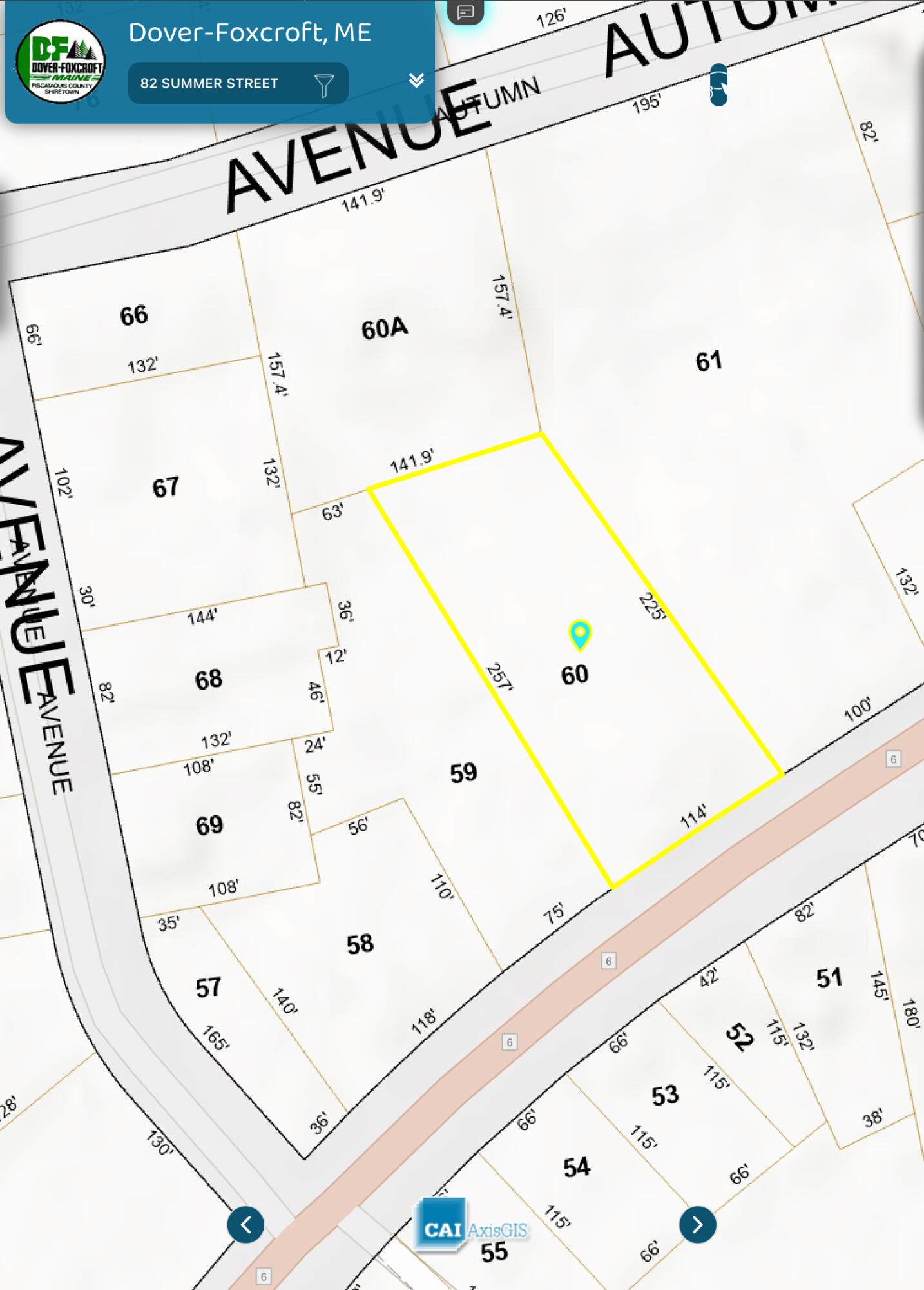 82 Summer Street Dover-Foxcroft, ME 04426 - Photo 36 of 36 AxisGIS - Dover_FoxcroftME