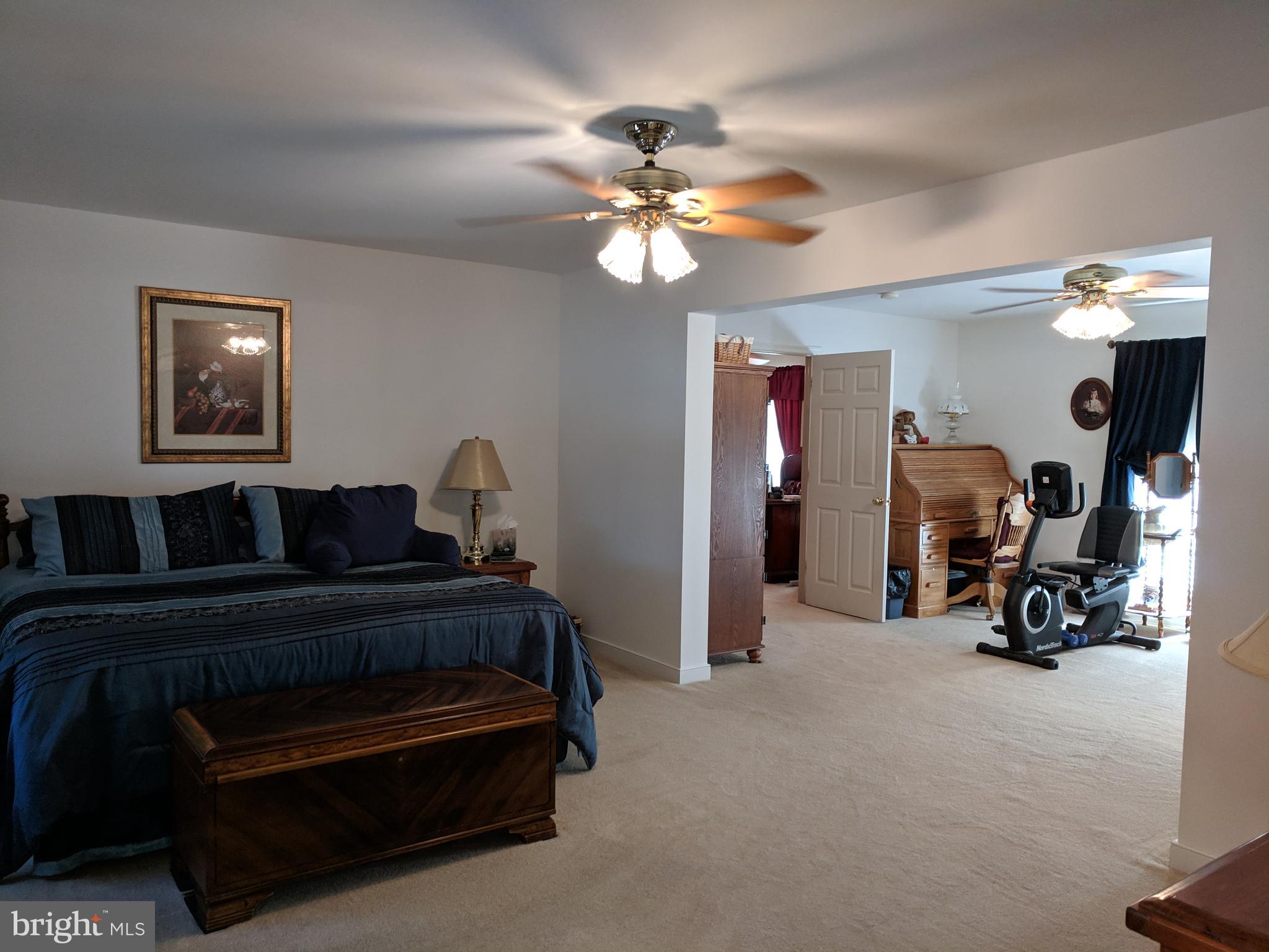 7708 Levin Dashiell Road Hebron, MD 21830 - Photo 37 of 95 Master suite adjoins exercise/reading area
