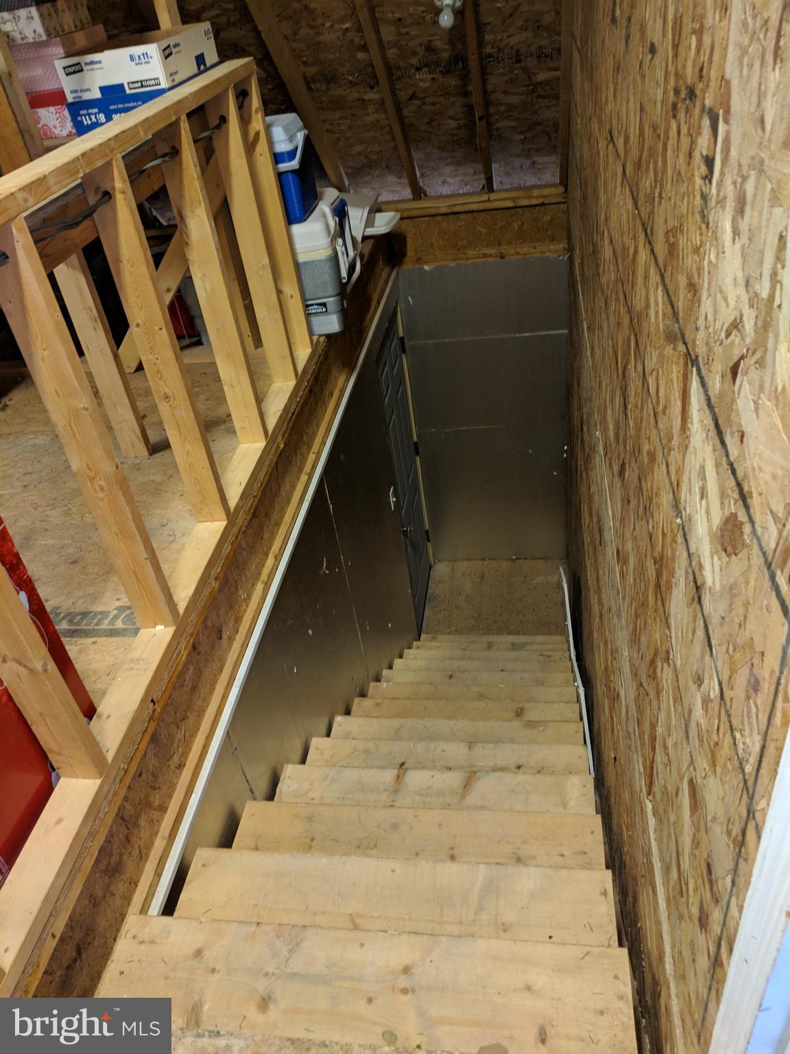 7708 Levin Dashiell Road Hebron, MD 21830 - Photo 66 of 95 Stairway to over sized garage