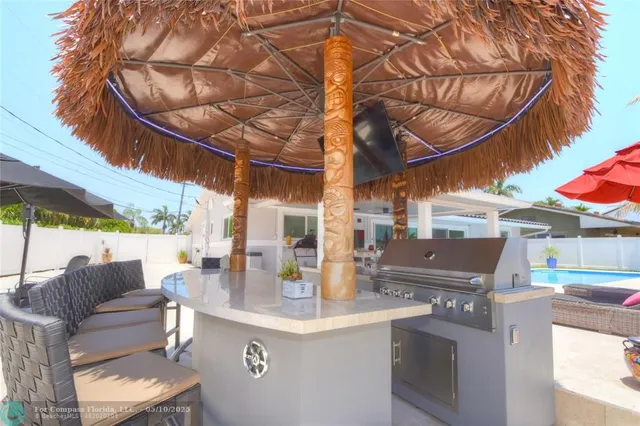 a view of outdoor space and seating