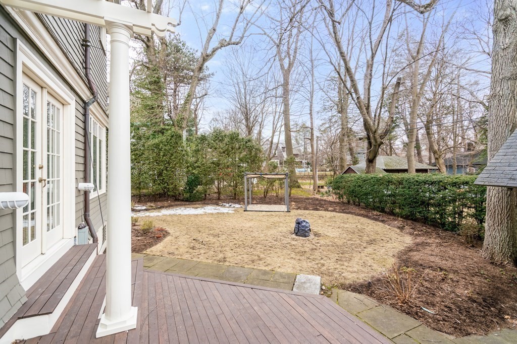 85 Prince Street Newton, MA 02465 - Photo 35 of 37 a view of a backyard of the house