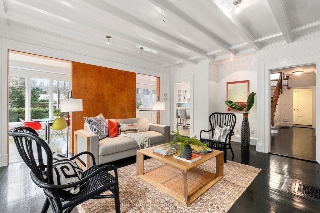 85 Prince Street Newton, MA 02465 - Photo 6 of 37 a living room with furniture wooden floor and a table