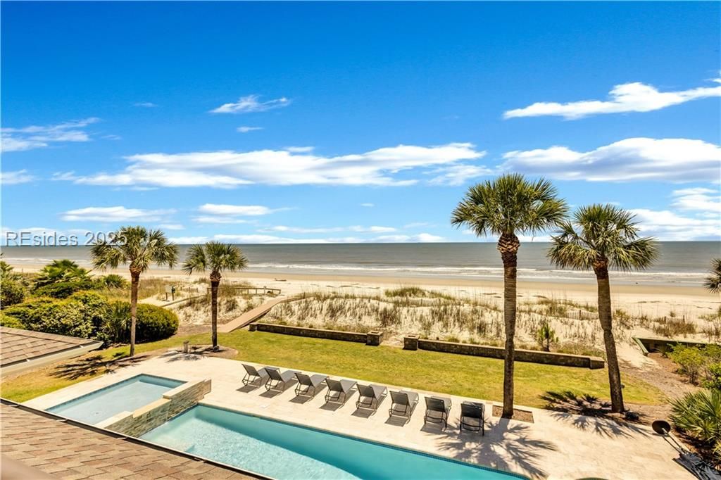 15 Grey Widgeon Road Hilton Head Island, SC 29928 - Photo 55 of 65 Panoramic ocean view from 2nd floor deck