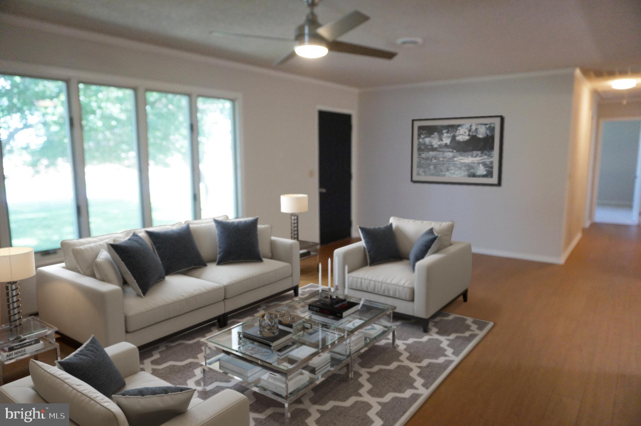 1605 Stone Boundary Road Cambridge, MD 21613 - Photo 4 of 25 Virtual staged living room