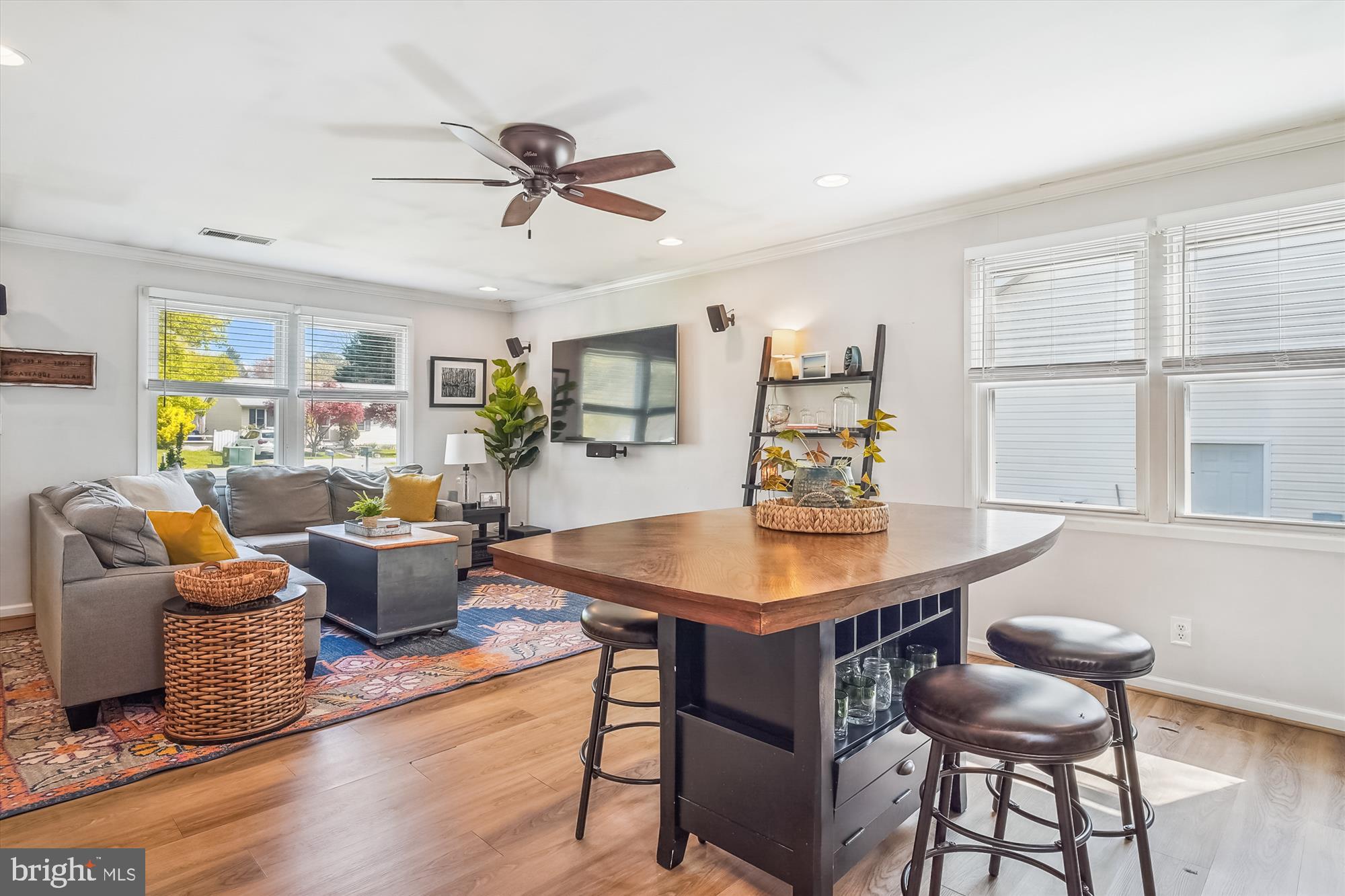 204 McKay Road Stevensville, MD 21666 - Photo 14 of 31 a view of a dining room with furniture window and wooden floor