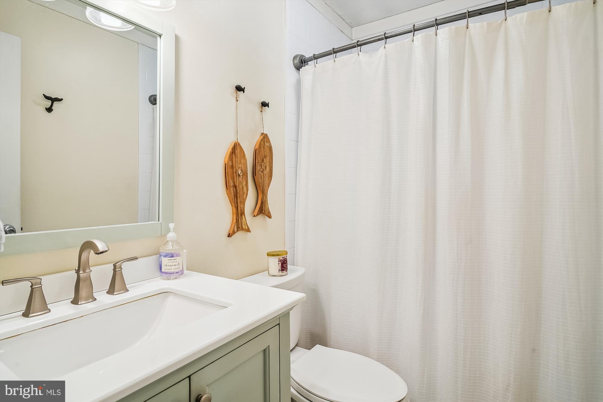 204 McKay Road Stevensville, MD 21666 - Photo 21 of 31 a bathroom with a sink vanity mirror and toilet