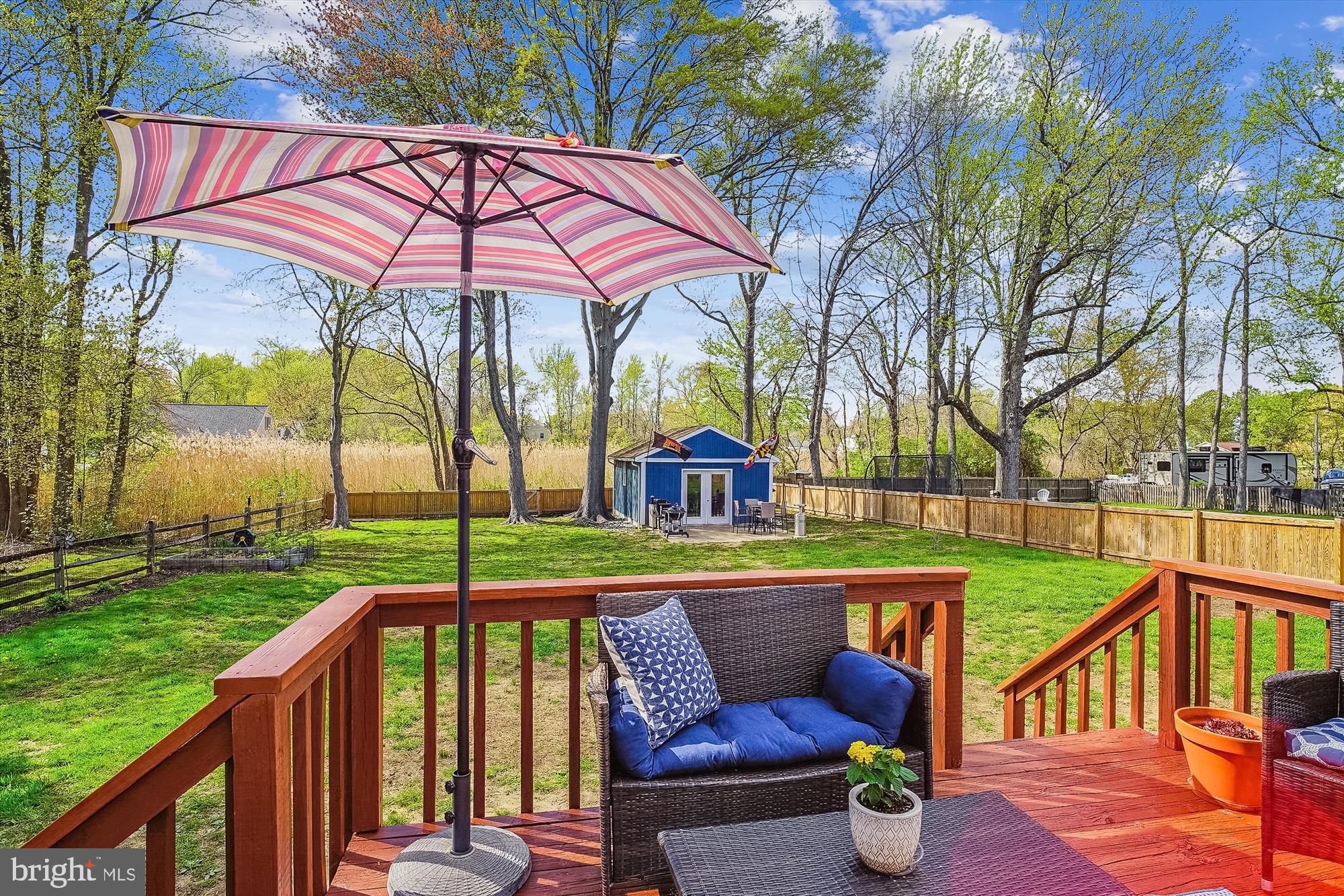204 McKay Road Stevensville, MD 21666 - Photo 28 of 31 a view of an outdoor sitting area with furniture and garden