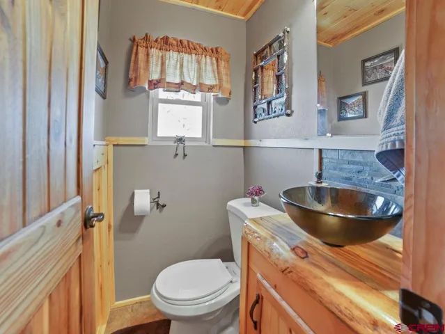 a view of outdoor space with seating area