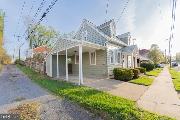 a front view of a house