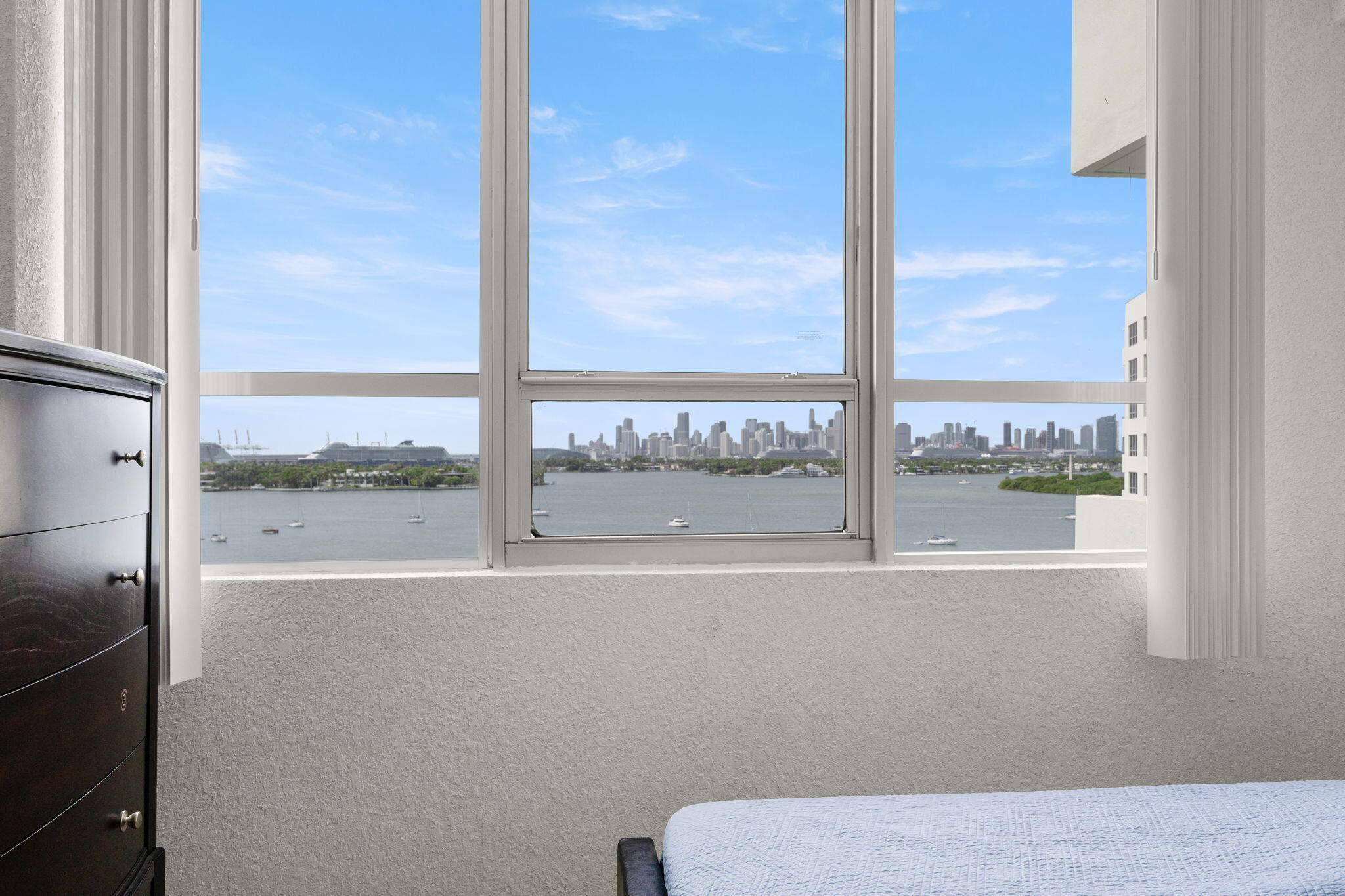 1500 Bay Road, Unit 1122S Miami Beach, FL 33139 - Photo 15 of 24 a view of a glass door with a view from window