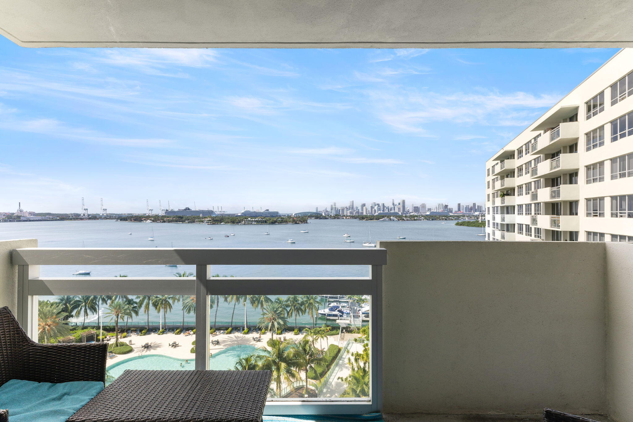 1500 Bay Road, Unit 1122S Miami Beach, FL 33139 - Photo 17 of 24 a view of lake from balcony