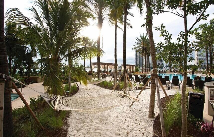 1500 Bay Road, Unit 1122S Miami Beach, FL 33139 - Photo 24 of 24 a view of outdoor space with trees