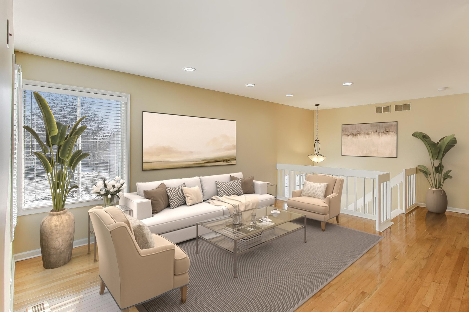 N700 Concord Lane Winfield, IL 60190 - Photo 4 of 31 a living room with furniture and a wooden floor