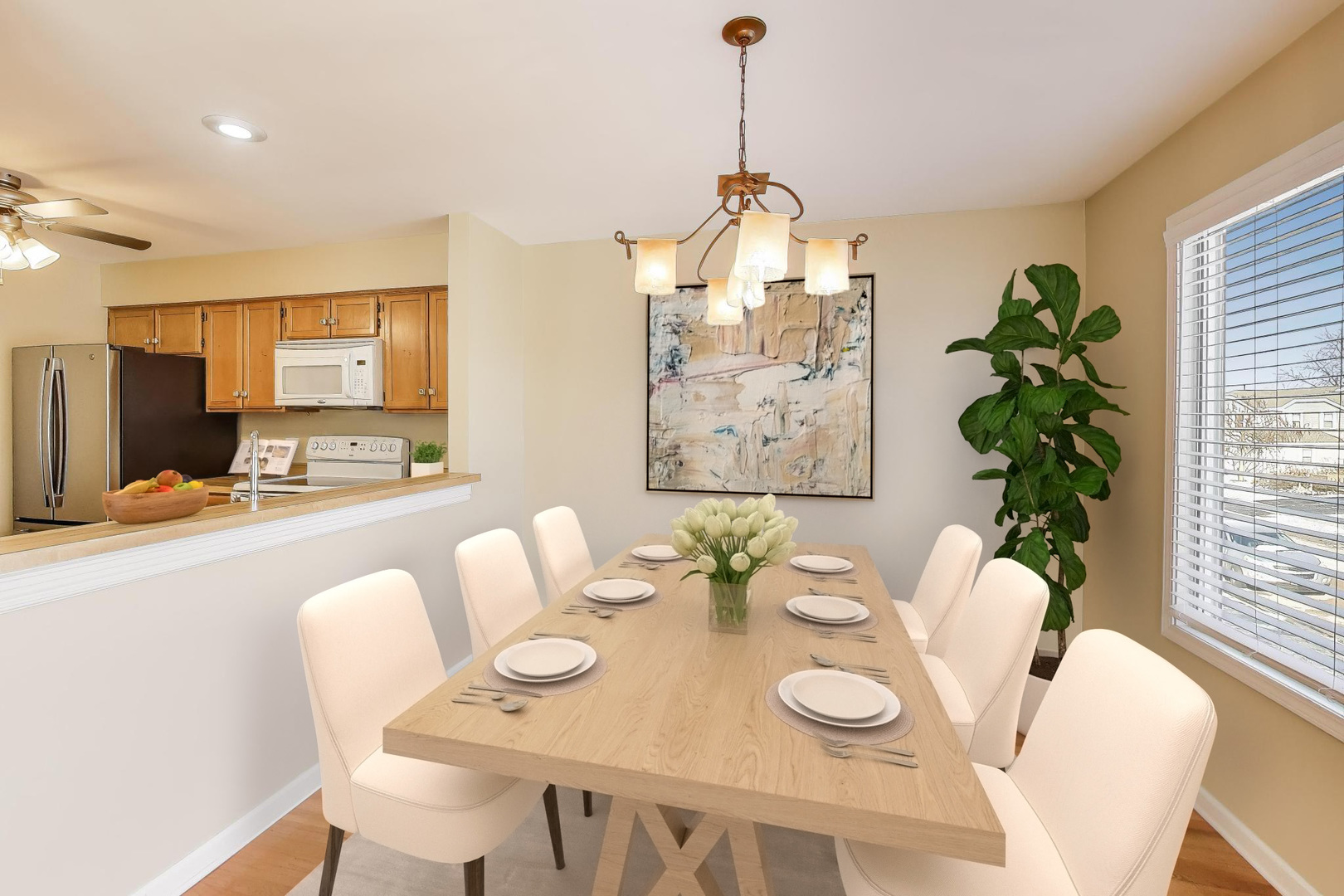 N700 Concord Lane Winfield, IL 60190 - Photo 5 of 31 a view of a dining room with furniture window and wooden floor