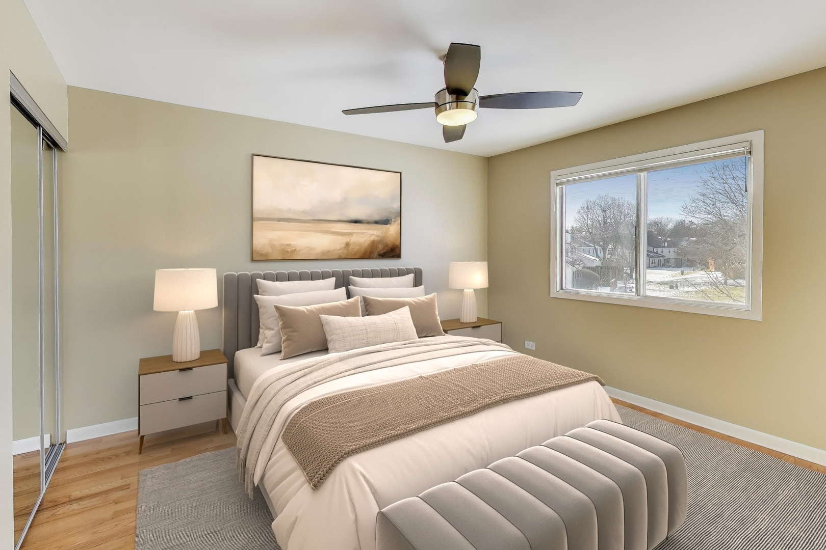 N700 Concord Lane Winfield, IL 60190 - Photo 7 of 31 a bedroom with bed and a painting on the wall