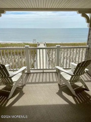 a view of a swimming pool with a garden