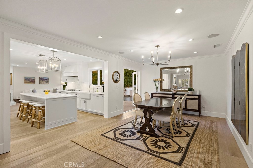 433 Seaward Road Corona del Mar, CA 92625 - Photo 10 of 36 Formal dining, kitchen adjacent
