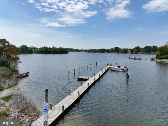a view of a lake with outdoor space