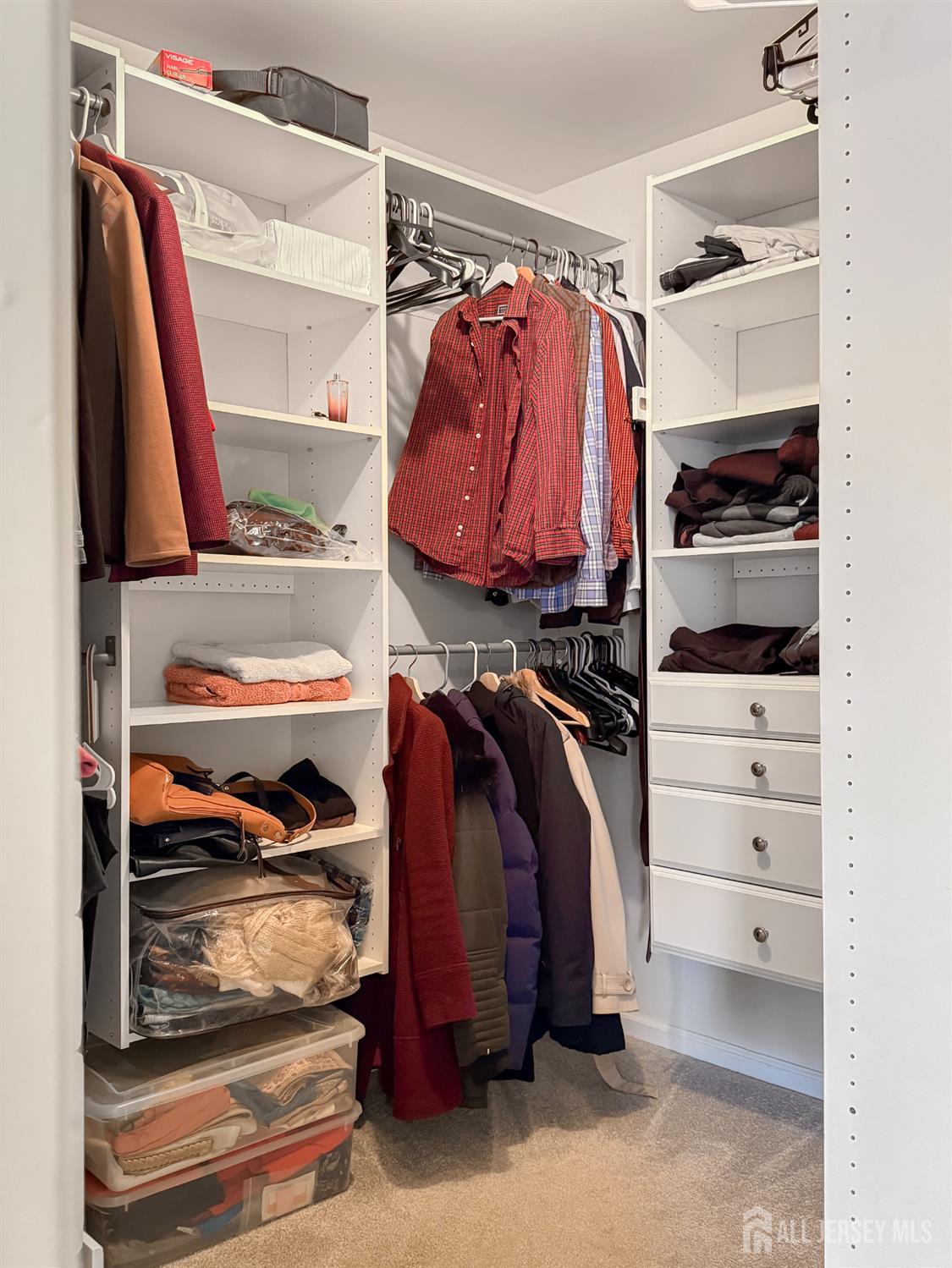 22 Ginger Drive Edison, NJ 08837 - Photo 16 of 41 a view of walk in closet with clothes and shoes