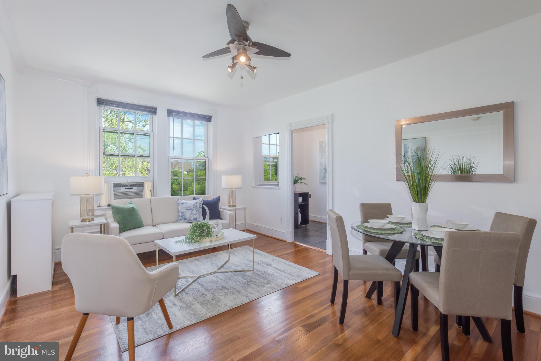 3314 Mt Pleasant Street Northwest, Unit 41 Washington, DC 20010 - Photo 8 of 30 Bright and airy living space awaits.