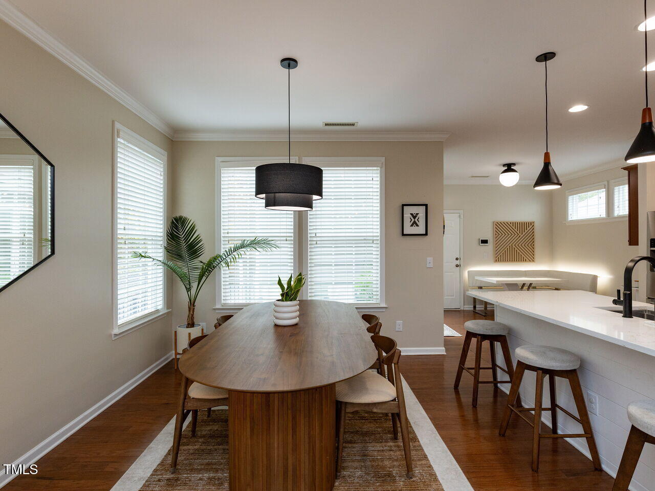 946 Ileagnes Road Raleigh, NC 27603 - Photo 8 of 31 a view of a dining room and livingroom