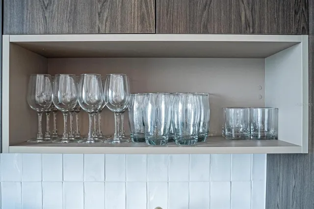 a close view of closet