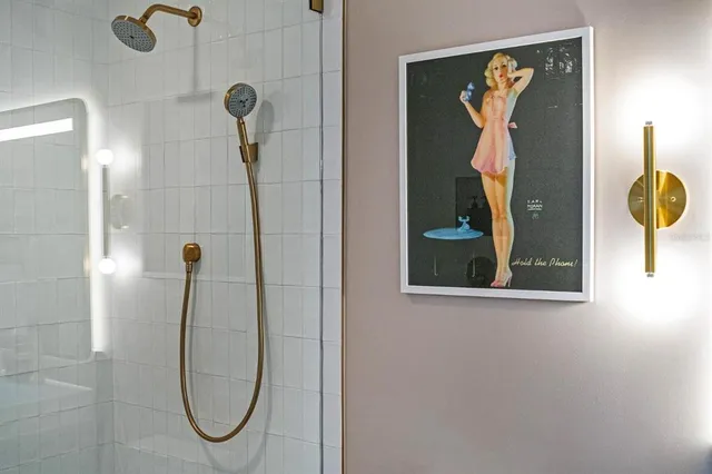 a close view of door lock