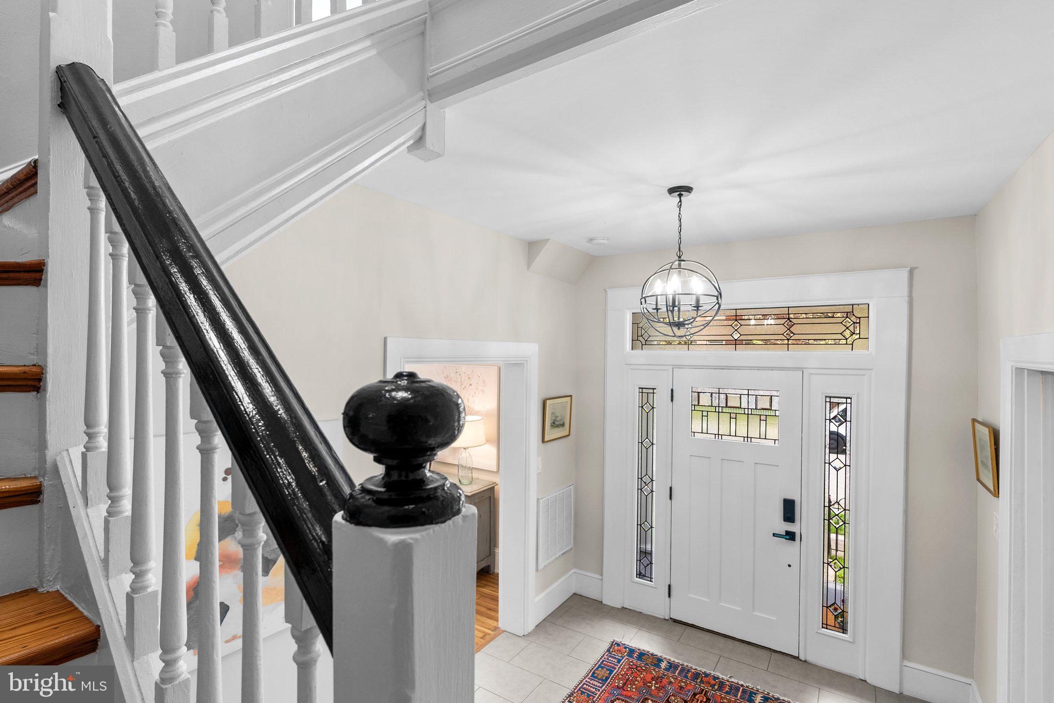 1625 First Street Northeast Washington, DC 20002 - Photo 4 of 38 Foyer from stair case