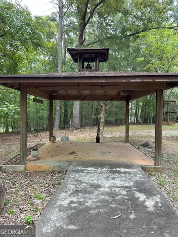 a view of a backyard with a garden