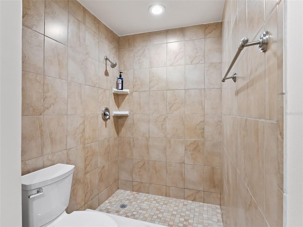 10916 Southeast Timucuan Road Summerfield, FL 34491 - Photo 27 of 40 a bathroom with a shower and toilet