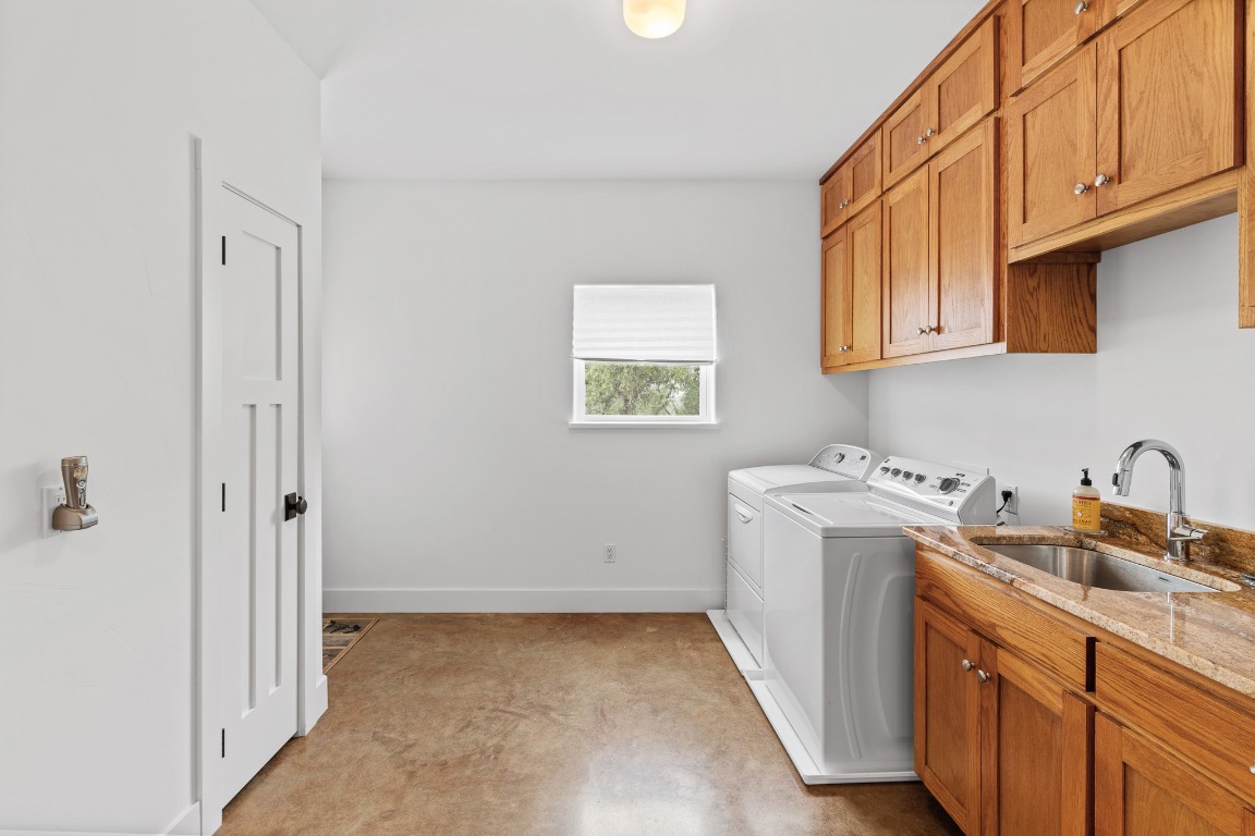 2321 Gentry Creek Road Menard, TX 76859 - Photo 16 of 35 a view of a kitchen with sink and cabinets
