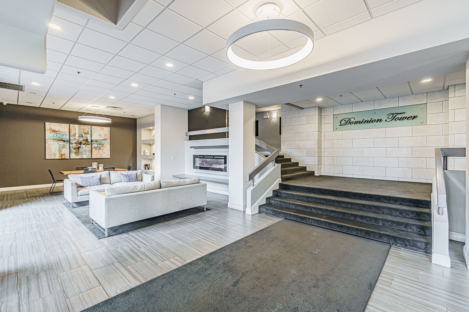 465 West Dominion Drive, Unit 1302 Wood Dale, IL 60191 - Photo 3 of 19 a living room with furniture and a large window