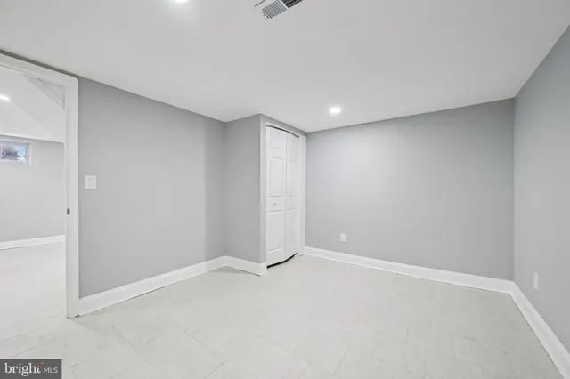 a view of an empty room