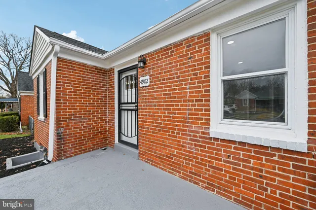a view of front door of house