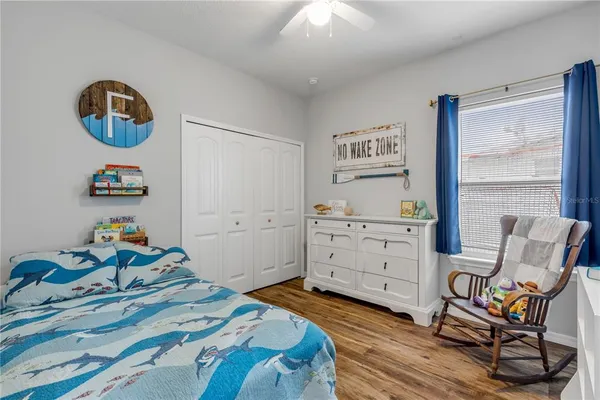 a view of a patio in backyard