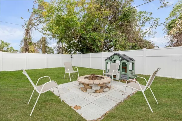 an aerial view of residential building and green space